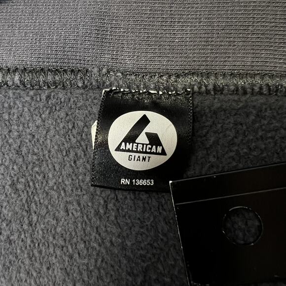 American Giant Hoodie Mens XL Full Zip Sweatshirt Made in USA Heavyweight - Picture 6 of 12